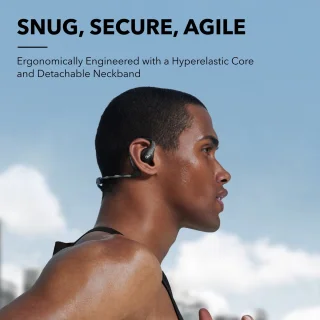 soundcore by Anker AeroFit Pro Open-Ear Draadloze Oordopjes Zwart