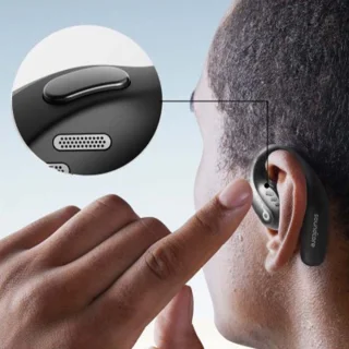 soundcore by Anker AeroFit Pro Open-Ear Draadloze Oordopjes Zwart