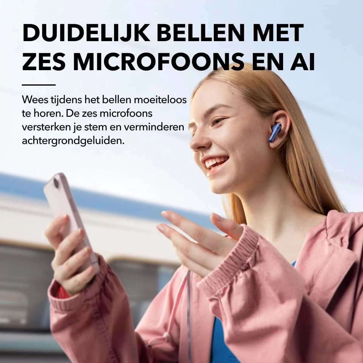 Wat vinden we goed aan de soundcore by Anker Liberty 4 NC Draadloze Oordopjes Blauw