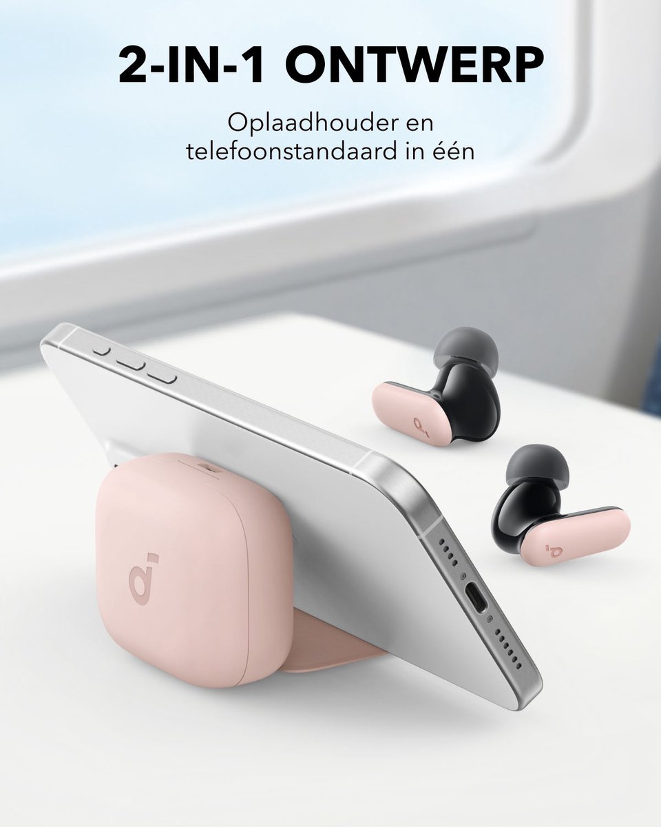Wat vinden we goed aan de soundcore by Anker P30i Draadloze Oordopjes Roze