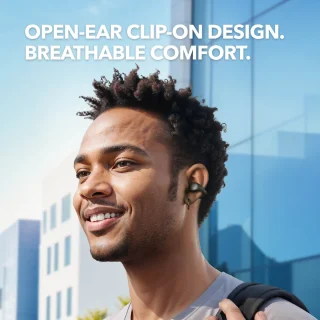 Soundcore C40i Draadloze Open-ear Hoofdtelefoon Zwart