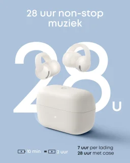 Soundcore C50i Clip-on Open-ear Oordopjes Wit