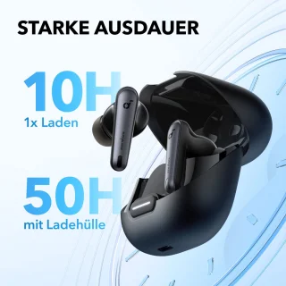 soundcore Liberty 4 NC Draadloze Oordopjes Zwart
