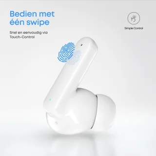 SoundFront Pro Draadloze Bluetooth Oordopjes Wit