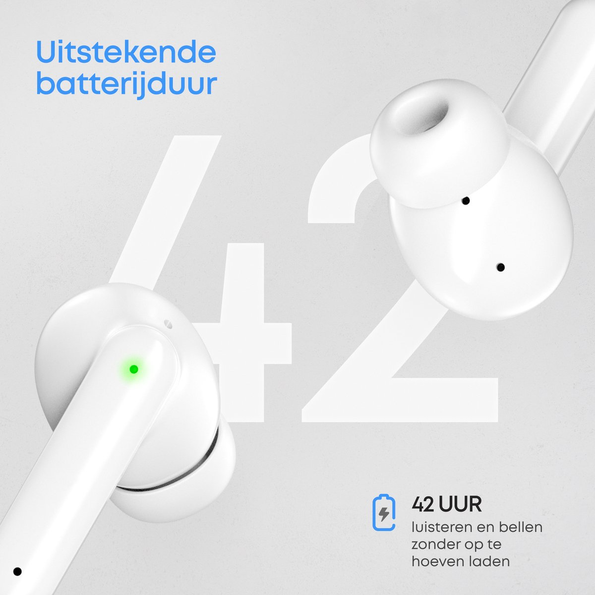 SoundFront Pro Draadloze Bluetooth Oordopjes Wit