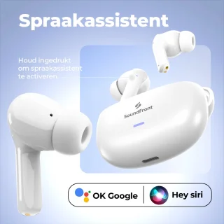 SoundFront Ultimate Draadloze Bluetooth Oordopjes Wit
