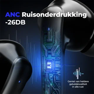 Soundfront Ultimate Draadloze Bluetooth Oordopjes Zwart
