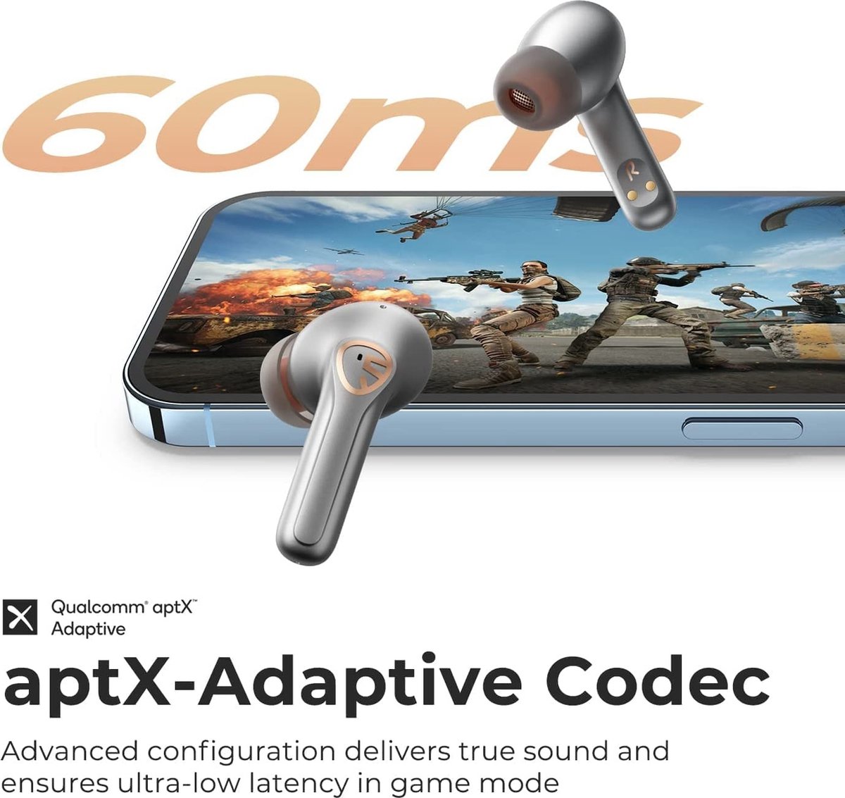 SoundPEATS H2 draadloze oordopjes Bluetooth 5.2