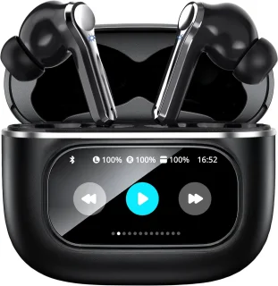 Soundtrex Display Bluetooth 5.3 Draadloze Oordopjes Zwart