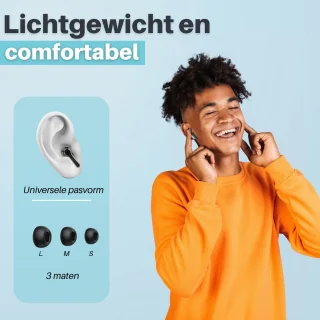 Soundtrex Display Bluetooth 5.3 Draadloze Oordopjes Zwart
