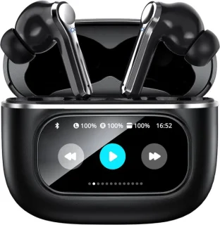 Soundtrex Display Bluetooth 5.3 Draadloze Oordopjes Zwart