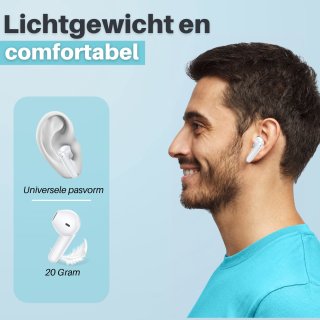 Soundtrex X-Pro Draadloze Bluetooth Oordopjes Wit