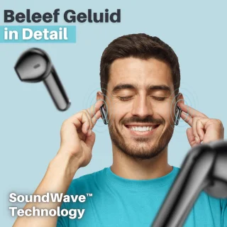 Soundtrex X-Pro Draadloze Bluetooth Oordopjes Zwart