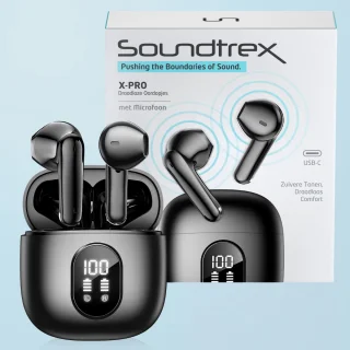 Soundtrex X-Pro Draadloze Bluetooth Oordopjes Zwart