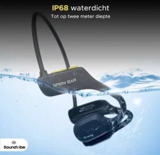 Soundvibe Bone Conduction Headphone Zwart draadloos