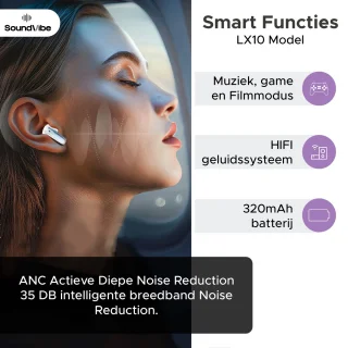 SoundVibe® Digitalbuds LX-10 Draadloze oordopjes