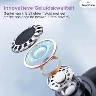 SoundVibe® Digitalbuds LX-10 - Draadloze Oordopjes Zwart
