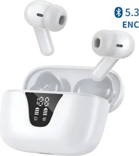 Soundvibe® Earbuds Pro - Draadloze oordopjes Wit