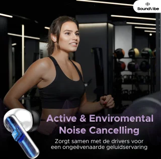 Soundvibe® Earbuds Pro - Draadloze oordopjes Wit