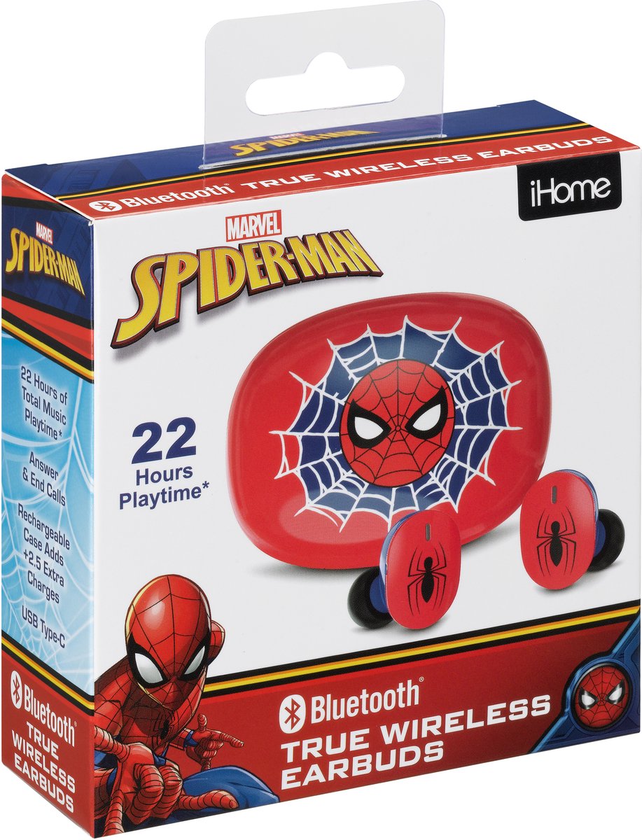 De Spiderman TWS Bluetooth Draadloze Oordopjes Met Oplaadcase in één oogopslag