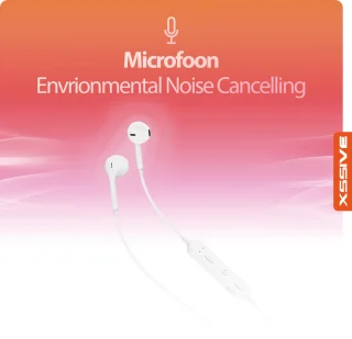Sport Oortjes Draadloos Wit Met Microfoon