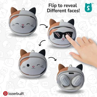 Squishmallows Cam emoji TWS oordopjes met oplaadcase