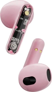 Streetz T150 TWS In-Ear Koptelefoon Transparant/Roze
