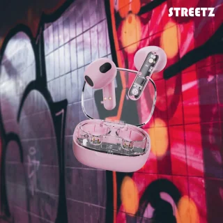 Streetz T150 TWS In-Ear Koptelefoon Transparant/Roze