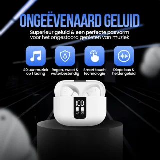 Strex Bluetooth Draadloze Oordopjes Wit