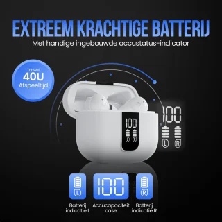 Strex Bluetooth Draadloze Oordopjes Wit
