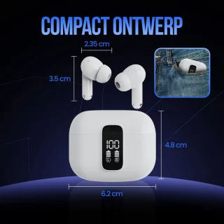 Strex Bluetooth Draadloze Oordopjes Wit