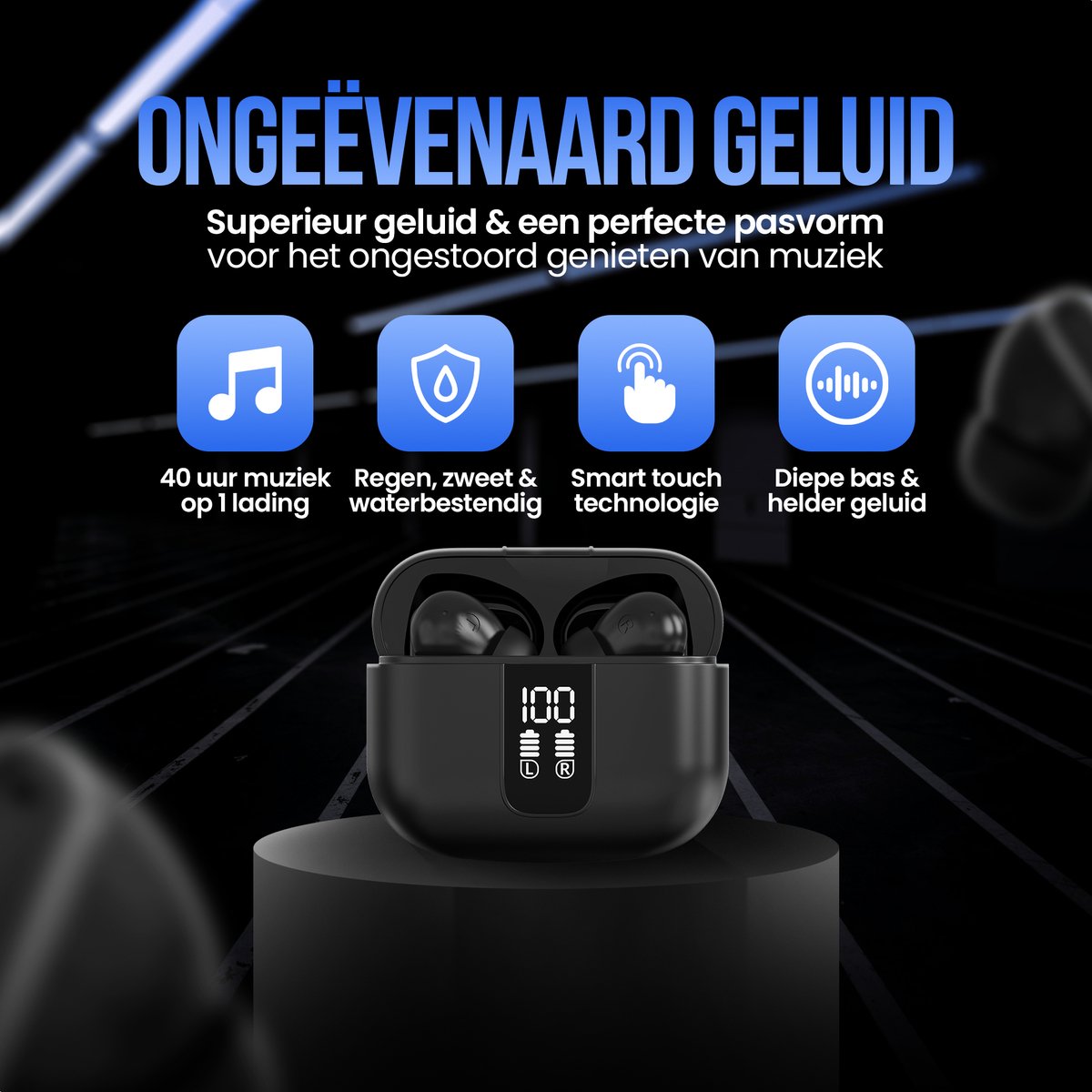 Wat vinden we goed aan de Strex Draadloze Bluetooth Oordopjes Zwart