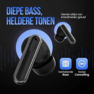 Strex Draadloze Bluetooth Oordopjes Zwart