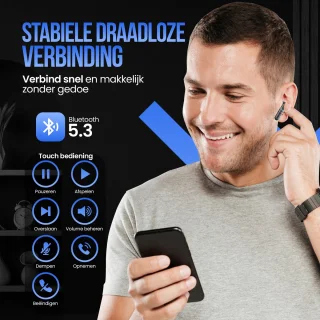 Strex Draadloze Bluetooth Oordopjes Zwart