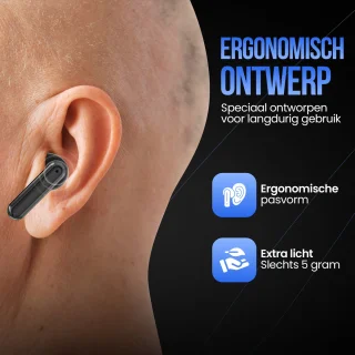 Strex Draadloze Bluetooth Oordopjes Zwart