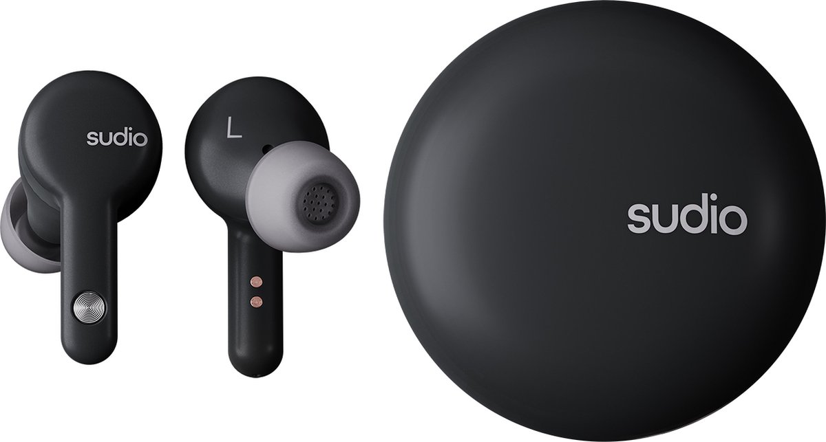 Sudio A2 Draadloze In-Ear Oordopjes Zwart