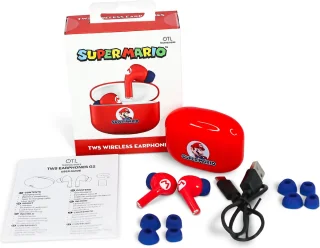 Super Mario Draadloze Oordopjes TWS Bluetooth Met Oplaadcase