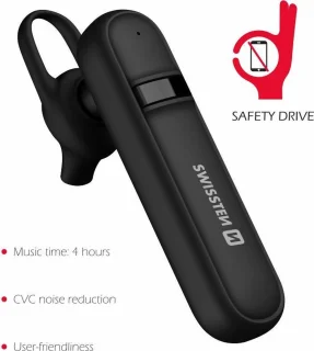 Swissten Draadloze Headset Zwart