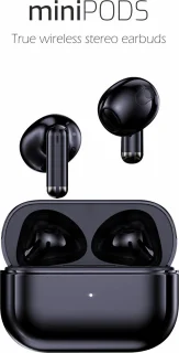 Swissten Minipods Bluetooth oordopjes zwart
