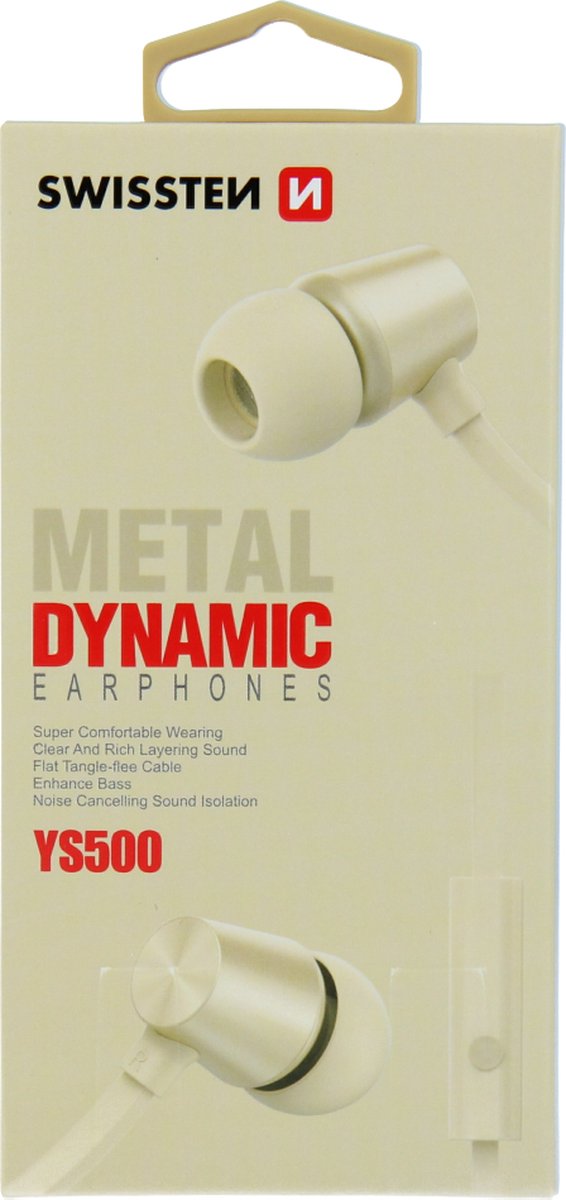 Swissten YS500 In-Ear Oordopjes Goud