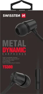 Swissten YS500 In-ear oordopjes zwart