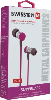 Swissten YS900 Superbass In-Ear Oordopjes Paars
