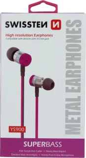 Swissten YS900 Superbass In-Ear Oordopjes Paars