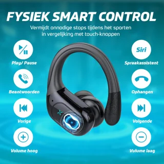 Synyq Active Draadloze Sport Oordopjes Zwart