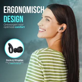 Synyq Aria Buds Draadloze Bluetooth Oordopjes Zwart