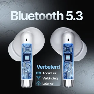 Synyq iPro Draadloze Bluetooth Oordopjes Wit