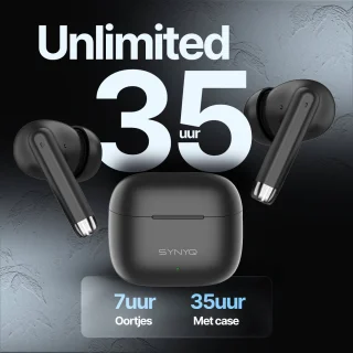 Synyq iPro Draadloze Bluetooth Oordopjes Zwart