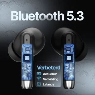 Synyq iPro Draadloze Bluetooth Oordopjes Zwart