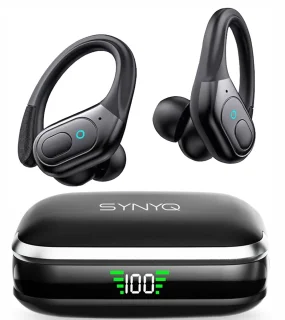 Synyq JumP draadloze sport oordopjes zwart