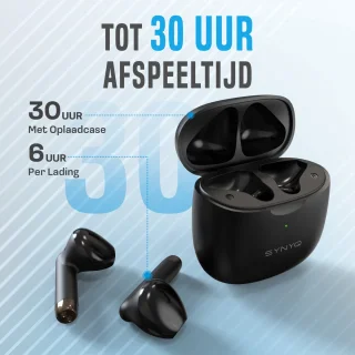 Synyq ProX Draadloze Bluetooth Oordopjes Zwart